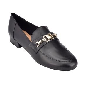 Marc Fisher Black Ebera Loafers